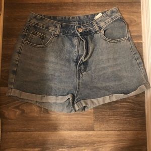 Rolled High-Rise Denim Shorts!